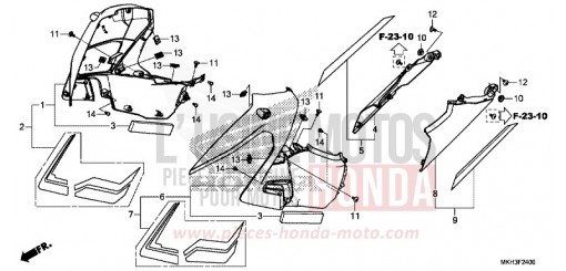 SIDE COWL ADV750K de 2019